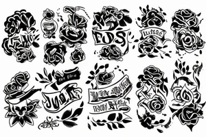 son and daughter tattoo idea