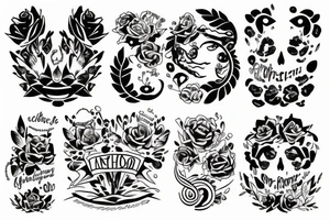 son and daughter tattoo idea
