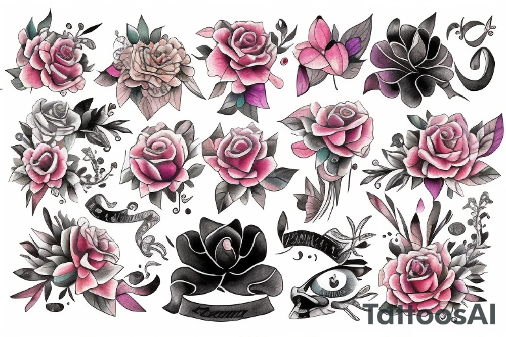 Protection feminine tattoo idea