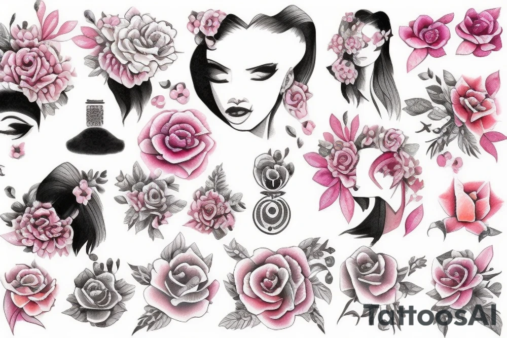 Protection feminine tattoo idea