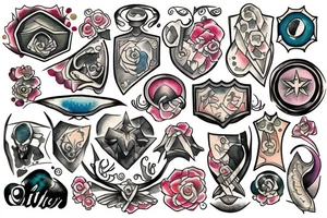Mother shield tattoo idea