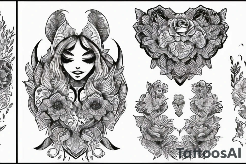 Protective mother tattoo idea