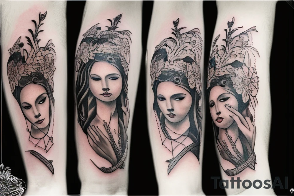 Protective mother tattoo idea