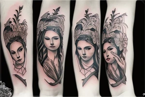 Protective mother tattoo idea