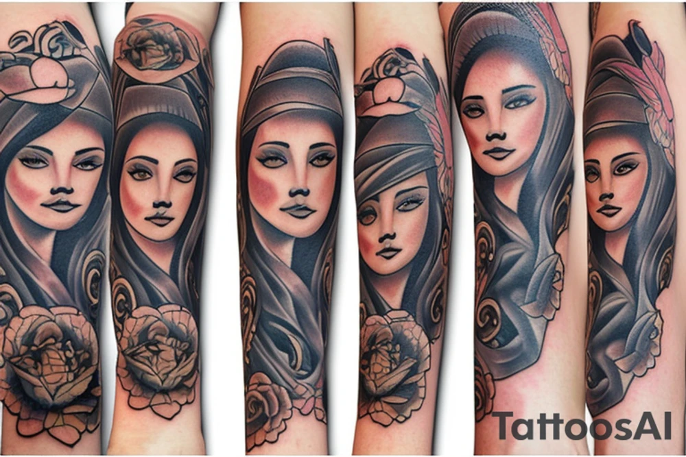 Protective mother tattoo idea