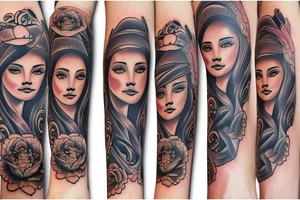 Protective mother tattoo idea