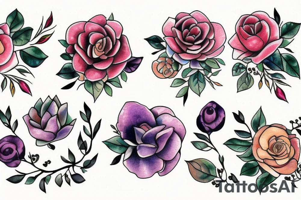 Flowers tattoo idea