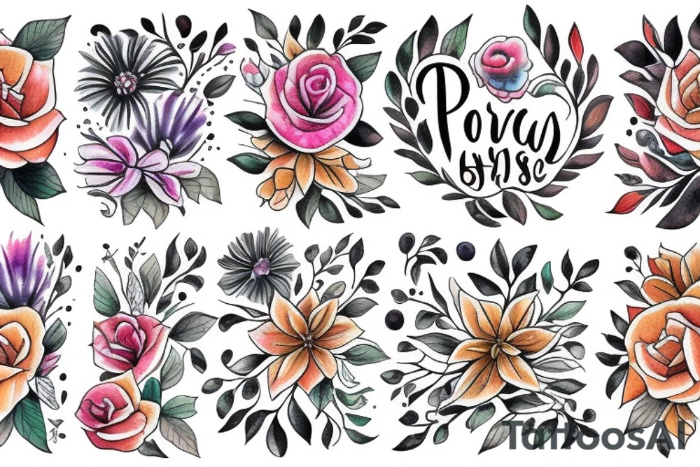 Flowers tattoo idea