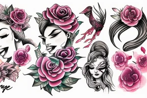 Feminine rage tattoo idea