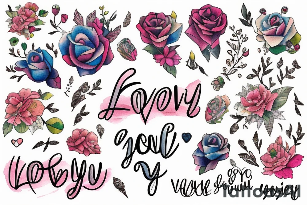 I love you more tattoo idea