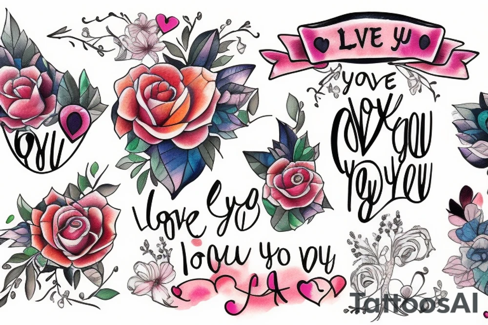 I love you more tattoo idea