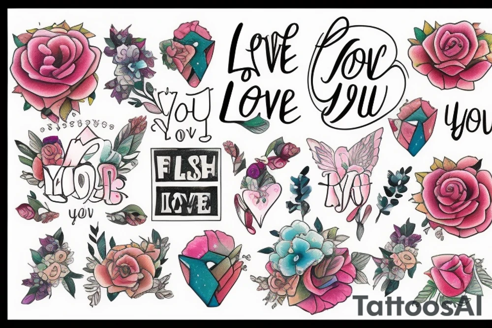 I love you more tattoo idea
