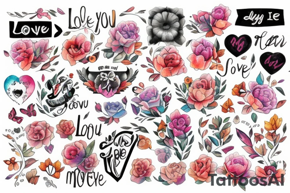 I love you more tattoo idea