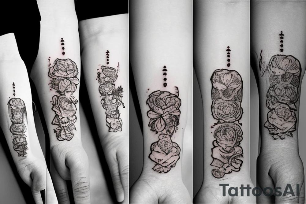 Middle finger tattoo idea