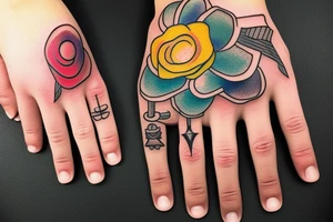 Middle finger tattoo idea