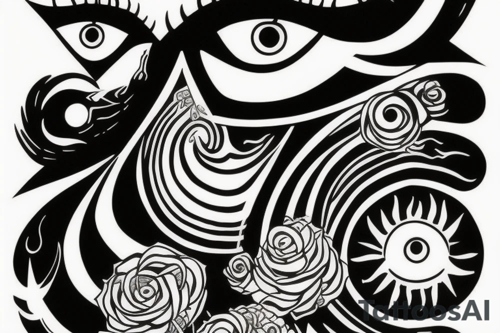 Evil eye protection tattoo idea