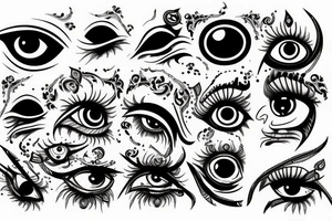 Evil eye protection tattoo idea
