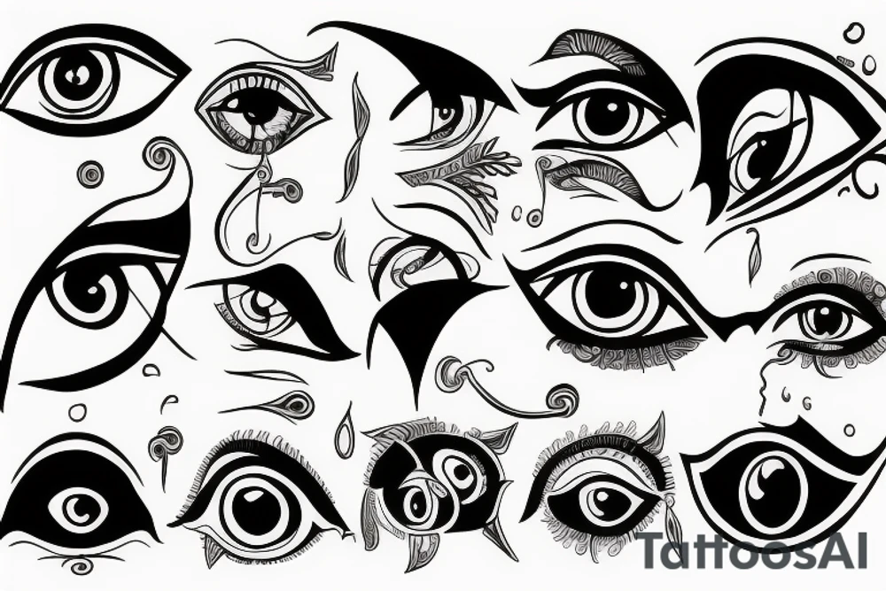 Evil eye protection tattoo idea