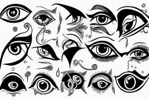 Evil eye protection tattoo idea