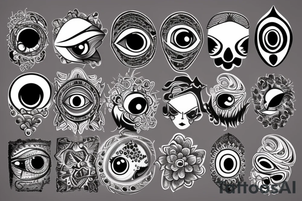 Evil eye protection tattoo idea