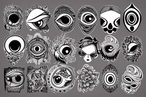 Evil eye protection tattoo idea