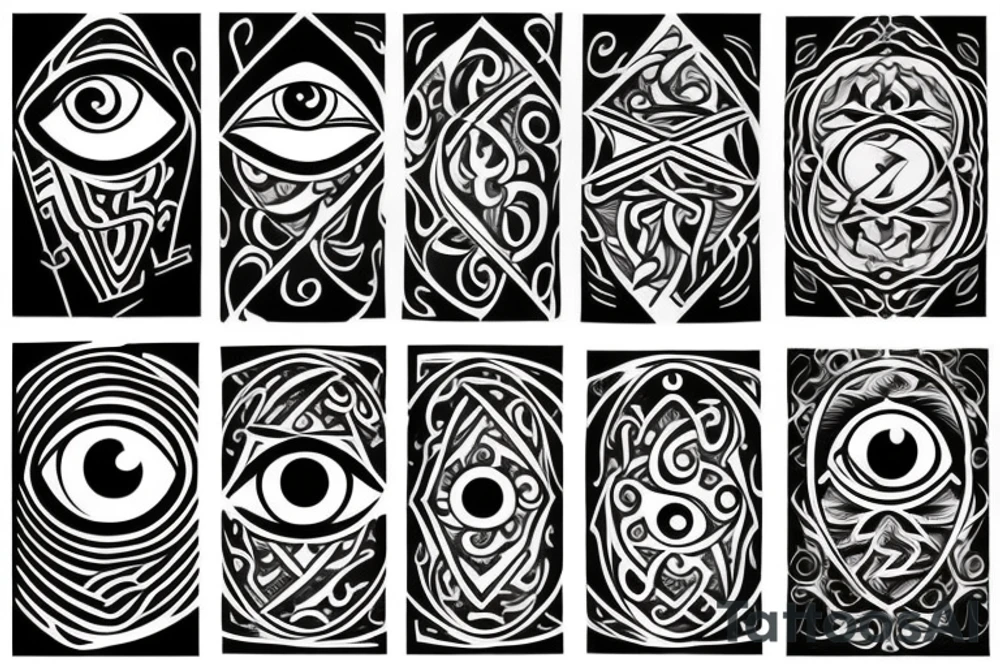 Evil eye protection tattoo idea