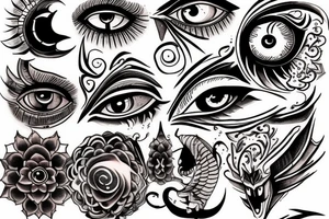 Evil eye protection tattoo idea