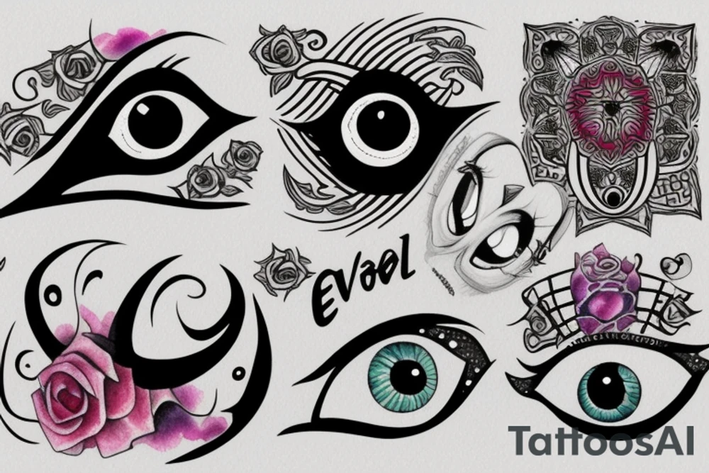 Evil eye protection tattoo idea