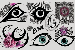 Evil eye protection tattoo idea