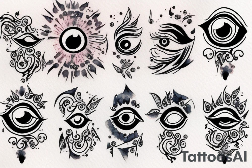 Evil eye protection tattoo idea