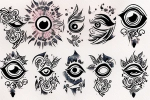 Evil eye protection tattoo idea