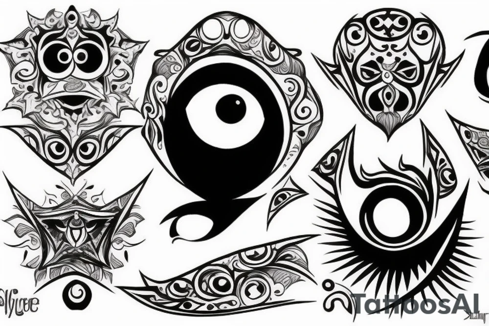 Evil eye protection tattoo idea