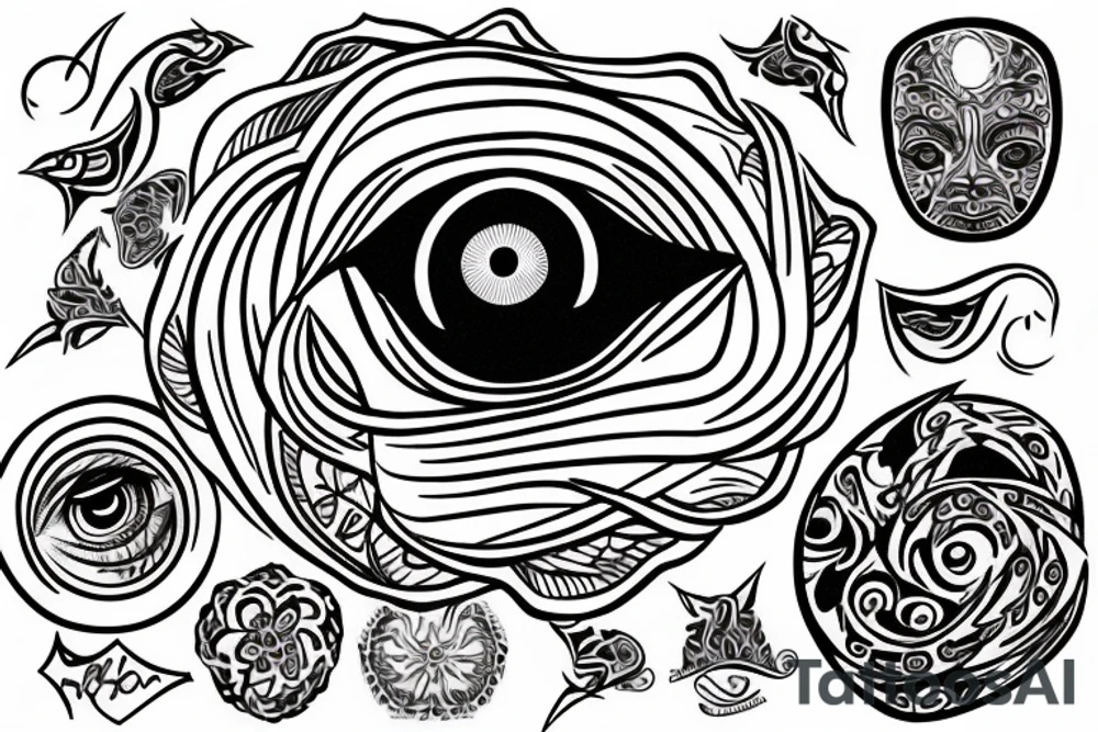 Evil eye protection tattoo idea