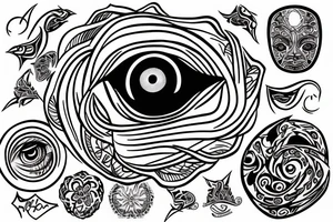 Evil eye protection tattoo idea