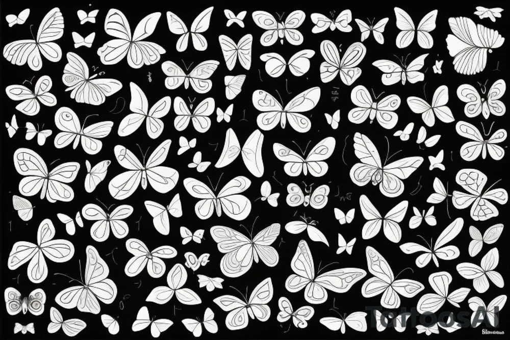 Butterflies tattoo idea