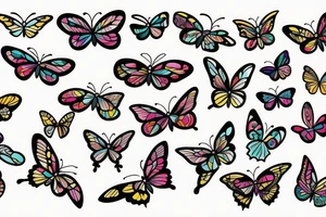 Butterflies tattoo idea