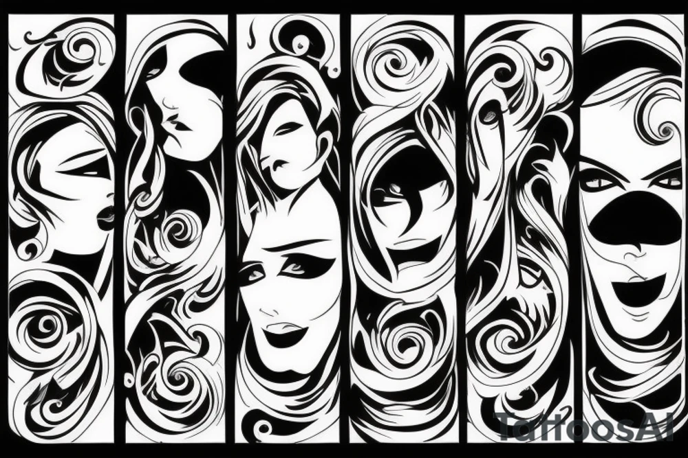 Female rage protect from evil men tattoo idea