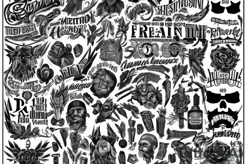 My last name Burtenshaw as the central piece, exemplifies freedom and masculinity tattoo idea