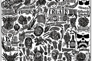 My last name Burtenshaw as the central piece, exemplifies freedom and masculinity tattoo idea