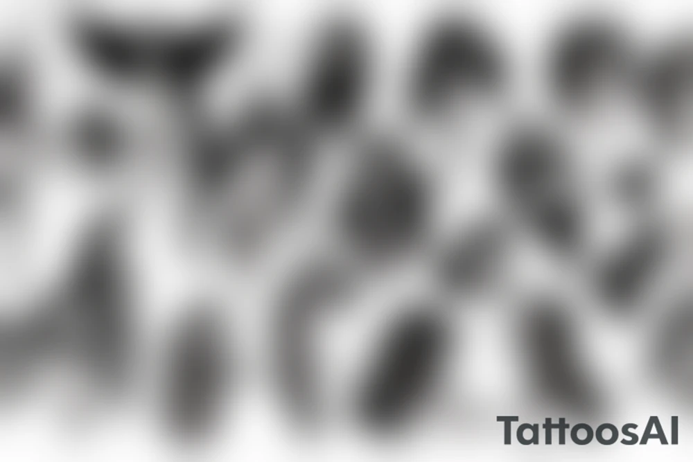 Black female Angel tattoo idea