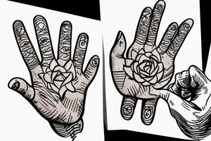 Little tattoo for fingers tattoo idea