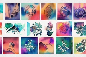 colourful tattoo idea