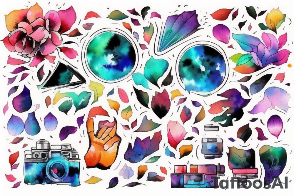 colourful tattoo idea