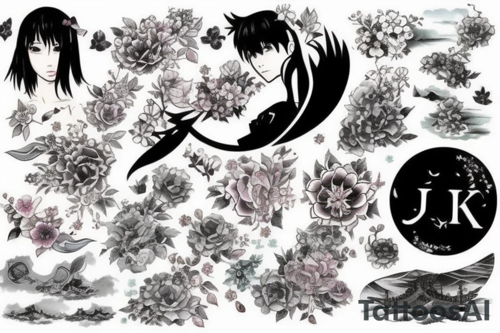 Japan city tattoo idea