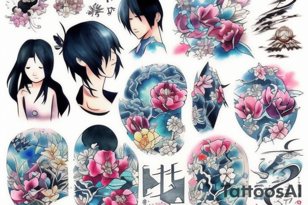 Japan city tattoo idea