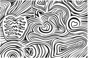 A simple, continuous line forming a heartbeat pattern, with a small heart shape in the middle, and the date "17-04-2023" incorporated into the design tattoo idea