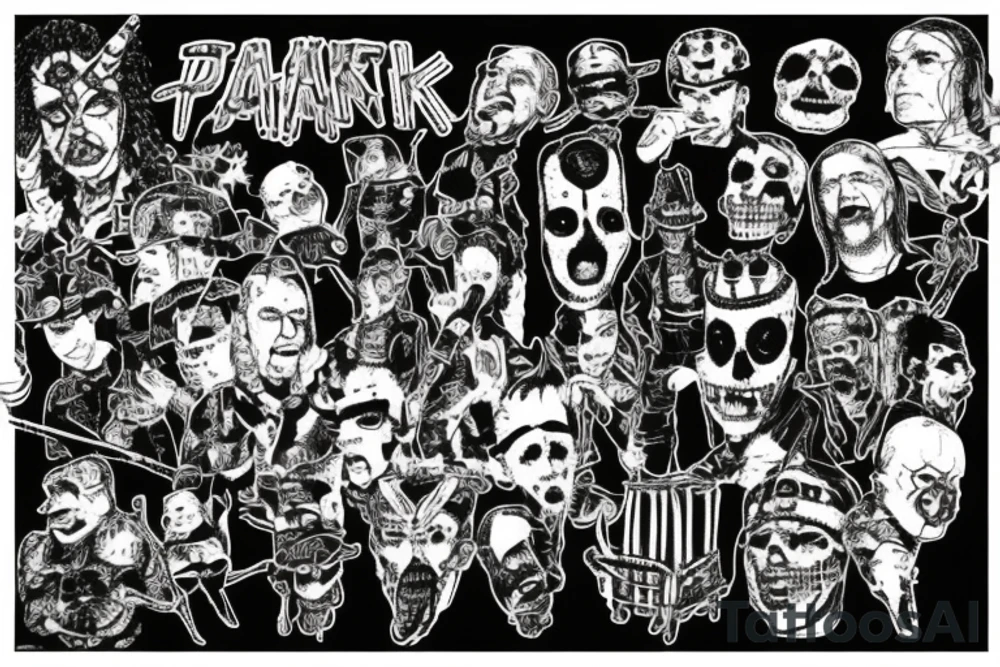 trash polka about war that is provoked by capitalism tattoo idea