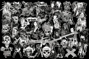 trash polka about war that is provoked by capitalism tattoo idea