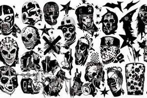 trash polka about war that is provoked by capitalism tattoo idea