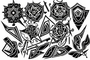 Using tools and knowledge to create something beautiful tattoo idea